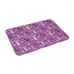 Carpets Cute Teacup Chihuahuas 24" X 16" Non Slip Absorbent Memory Foam Bath Mat For Home Decor/Kitchen/Entry/Indoor/Outdoor/Living Room