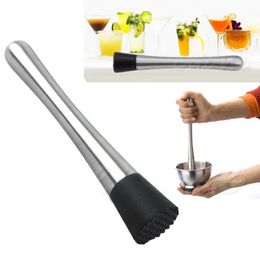 Bar Cocktail Shaker Mojito Mint Muddler Stainless Steel Wine Mixing Stick Ice Crusher Hammer Bartenders Barware 240428