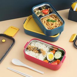 Dinnerware Stainless Steel Insulated Lunch Box Japanese Style Portable Outdoor For Children With Compartment