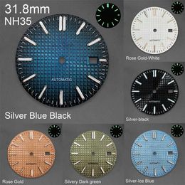 Watch Bands 31.8mm S oak dial for NH35/NH36/4R/7S automatic green luminous modification accessory Q240510