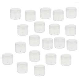 Storage Bottles Small Plastic Cosmetic Cream Jars Pots Empty Containers With Lids 20g