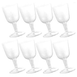 Disposable Cups Straws Plastic Glass Small Dessert Multi-use Champagne Flutes Wedding