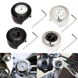 Clocks Accessories Universal 7/8" Waterproof Specialty For Motorcycle Bike Handlebar Mount Watch Aluminium Luminous Decor Moto