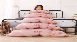 Simulated Sleeping Pig Plush Pillow Animals Stuffed Pillows Kids Adults Pets Bolster Sofa Chair Decor Friend Gift 2010099316502