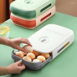 Storage Bottles Automatic Egg Roll Drawer Type Box Fresh-keeping Basket Refrigerator Kitchen Tray