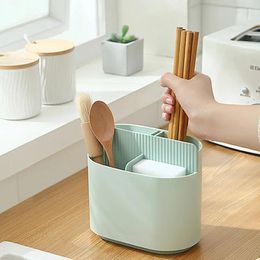 Storage Bottles Kitchen Cutlery Organiser Box Spoon Fork Cage Drain Holder Multifunctional Tableware Shelf Accessories Chopstick Case