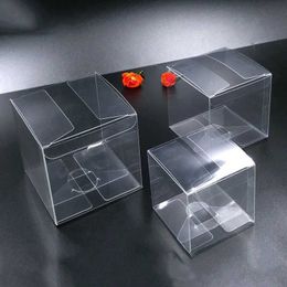 Gift Wrap Plastic transparent PVC box used for storing candies/chocolates/toys/jewelry/display boxes wedding party gift packaging boxesQ240511