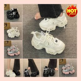 European Station Dad Shoes Women Show Feet Small 2024 Early Spring New Small Tall Tall Thick Sole Casual Sports Matsuke Shoes Eur35-40 fashionable