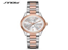 SINOBI Fashion Women Watches Top luxury Brand Watch Women Bracelet Quartz Clock Ladies Wristwatches Gold Montres Femmes 20179968250