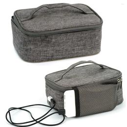 Dinnerware USB Electric Heating Bag Waterproof 12V Car Travel Camping Lunch Box Warmer Heater Container Packet Thermal