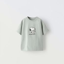2024 Kids Clothing Boys Tshirt Cartoon Pattern Fashion Childrens Wear Tops Tees Short Sleeved Toddler Costume T Shirts 240510