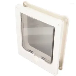 Cat Carriers Pet Flap Door Noiseless 4 Modes Plastic For Cattery