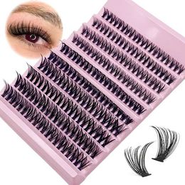 False Eyelashes Personal eyelashes 8-16mm 200pcs cluster natural appearance mixed tray DIY eyelash extension curling long Q240510