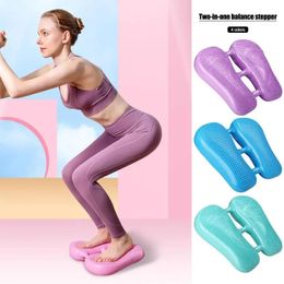 Balance Stepper Portable Mini Under Desk Pedal Exerciser Inflatable Board Comfortable NonSlip Indoor Gym Equipment for 240416