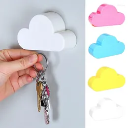 Hooks Creative Magnetic Cloud Shape Key Holder Home Storage Hanger Magnet Keychain Wall Decor Gift