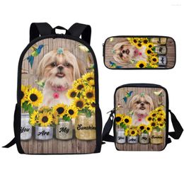 Backpack Trend Funny Dogs Female Backpacks Cute Pet Boys Girls Casual Pencil Case Outdoor School Students Large Storage Capacity Bags