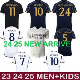23 24 25 Wholesale BELLINGHAM VINI JR ReALS Madrids Soccer Jerseys MEN+KIDS Kits MBAPPE RODRYGO CAMAVINGA Football Shirt 24 25 Home Away MODRIC Camisetas