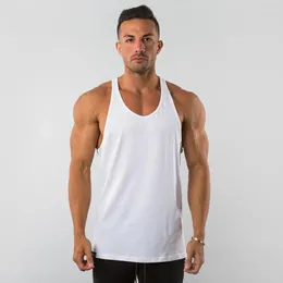 Men's Tank Tops Sports Vest Mesh Breathable Running I-beam Quick-dry Fitness Crewneck Sleeveless T-shirt Bodybuilding