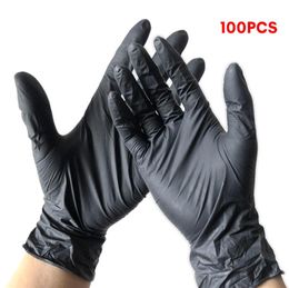 100Pcs Disposable Gloves Latex Nitrile Rubber Household Kitchen Dishwashing Gloves Work Garden Universal for Left and Right Hand Y6326090