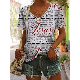 womens clothes summer Womens tshirt Casual V-neck Positioning Digital Printed Slim Fit Short Sleeved T shirt shirts for women designer long sleeves 3XMX