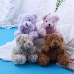 Party Favour Present Stuffed Toys DIY Trinket Bag Accessories Plush Bear Keychains Teddy Pendant Animal
