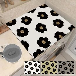 Carpets Washing Machine Dust Mat Super Absorbent Bathroom Rug Diatomite Macrowave Pad Leopard Print Countertop Protecor Home Decor