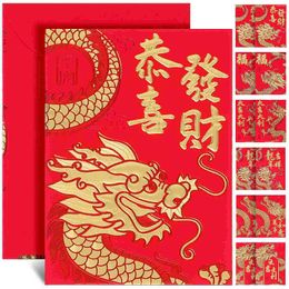 Gift Wrap 10 Packs 2024 Red Packet Bag Envelope Zodiac Money Envelopes For The Of Dragon Paper Luck Celebration