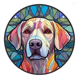 Decorative Figurines Dog Memorial Ornament Window Sun Catcher Gifts 16 15cm For Balcony Door Living Room Decor