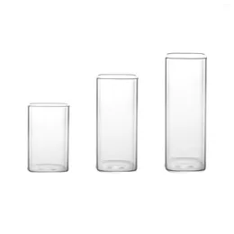 Wine Glasses Highball Glass Square Thickened Borosilicate Everyday Use Tea Milk Fashioned Reusable Elegant Clear Mugs Drinking