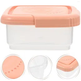 Storage Bottles Cream Cheeseits Containers Lid Reusable Plastic Slice Holder Airtight Box Sealed Food Container
