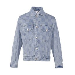 Top Spring Fall Men's and Women's Denim Jacket Jacket Fashion Casual Soft wrinkle resistant loose long sleeve casual coat Size M-XL