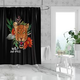 Shower Curtains 1PC180x180cm Forest And Ocean Curtain Waterproof Mildew Resistant Partition Decoration Bathroom Home With Hooks