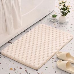 Carpets 80X50cm Home Bath Mat Super Absorbent Bathroom Rugs Soft Memory Foam Floor Bedroom Toilet Shower Rug Decor