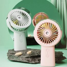 Decorative Figurines Spray Humidification Fan Small Strong Power Water Replenishment Instrument USB Charging Desk Dormitory Portable