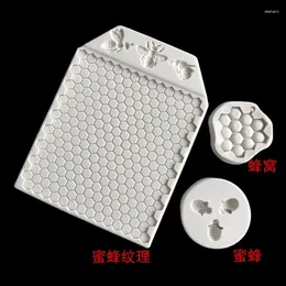 Baking Moulds Honeycomb Cake Rim Decoration Silicone Mold 17-465