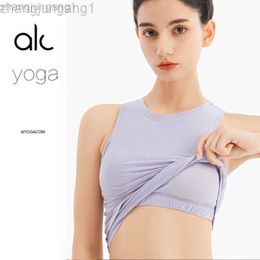 Desginer Als Yoga Aloe Tanks Sports Tank Top Bra with Built-in Chest Pad Running Fitness Outdoor Gathering High Elasticity
