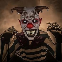 Party Supplies Clown Mask Scary Halloween Wickedly Grinning Horror Movie Costume Props Masks Full Head Latex Accessories