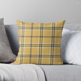 Pillow Plaid Yellow Tartan Throw Sofa Covers For Living Room Custom Po Christmas Pillows Case