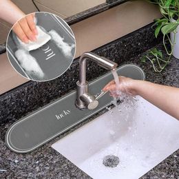 Bath Mats Kitchen Faucet Absorbent Mat Sink Splash Guard Countertop Counter Water Catcher Drying Pad Rug