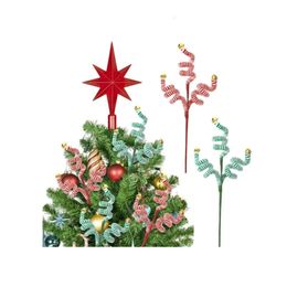 Decorazioni di campane ricci di lana natalizie nuovi bastoncini di alberi ornamenti per decorazioni per feste 826