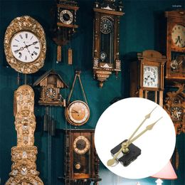 Clocks Accessories Simple Silent Table Clock Movement 12-15cm Small DIY Craft Hanging Watch (8-024 Gold Seconds) Plastic Hands Kit