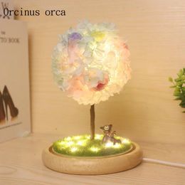 Table Lamps Creative Romantic Wishing Tree Lamp To Send Girlfriends Birthday Gift Valentine's Day Eternal Flower Ball Night