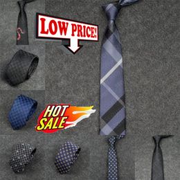 2024 Luxury Silk Neckties for Men Designer Neck Tie for Business Party Wedding Suit Neck Ties with Gift Box Luxury Tie black Stripes