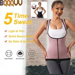 Waist Support 1PC Womens' Sauna Suit Workout Sweat Body Shaper Vest For Women Control Zipper Cincher Weight Loss Tank Top Slimming