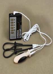 Electric Shock Sex Products With Cock Ring Anal Plug Electro Sex Butt Plug Estim Penis Erection Enhancer Massager8580237