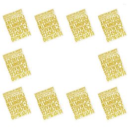 Gift Wrap Of Adhesive Waterproof Letter Stickers Delicate Alphabet Number