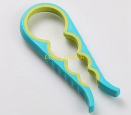 Newest 4 in 1 Creative multifunction Gourdshaped Can Opener Screw Cap Jar Bottle Wrench Kitchen Tool4868335
