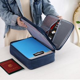 Storage Bags Ly Large Capacity Multi-Layer Bag Certificate File Organiser Case Travel Passport Briefcase For Home