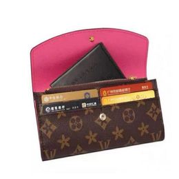 European American Fashion Women's Credit Card Tollet Leather Emile Wallet Hig Qualità Portafulto Postato Postato Postato Postato Clutch con Box V 213Q