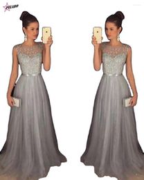 Casual Dresses PULABO Elegant Dress For Women Evening Party Mesh Sleeveless High Waist Sequins Shinning Wedding Ball Prom Gown Long Vestidos